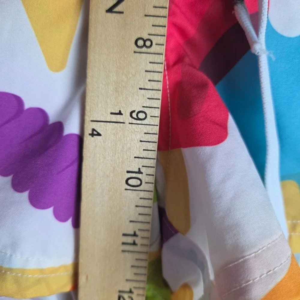 Tucann Ice Cream Pattern Swim Trunks Men's Small Colorfull Unlined Drawstring